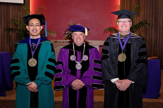 Pictured are Dr. Tod, Prez P, and Dr. Lampkins
